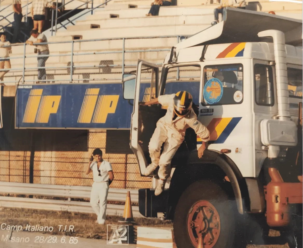 Camion da corsa BIOSA al Campionato Italiano TIR, Misano, 28-29 giugno 1985